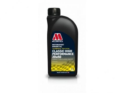 Motorový olej Millers Oils Nanodrive Classic High Performance 20w50 NT - 1l - plně syntetický motorový olej pro sportovní klasické vozy