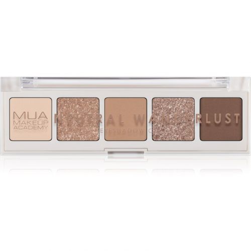 MUA Makeup Academy Professional 5 Shade Palette paletka očních stínů odstín Neutral Wanderlust 3,8 g