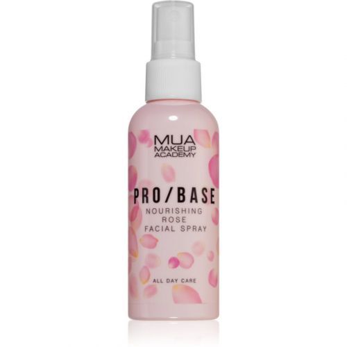 MUA Makeup Academy Pro/Base pleťová mlha pro fixaci make-upu s růžovou vodou 70 ml