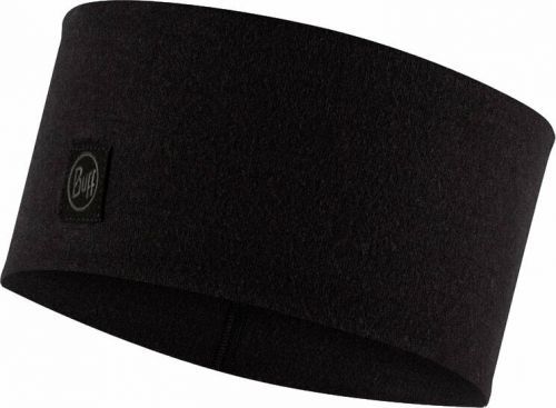 Buff Merino Wide Headband Solid Black UNI