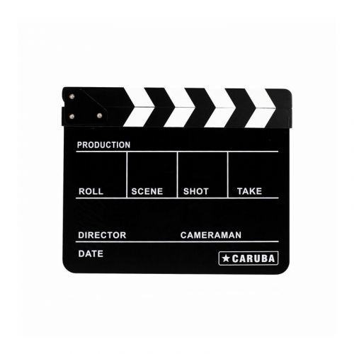 CARUBA filmová klapka Black/BW pro fix 24,5 x 30 cm