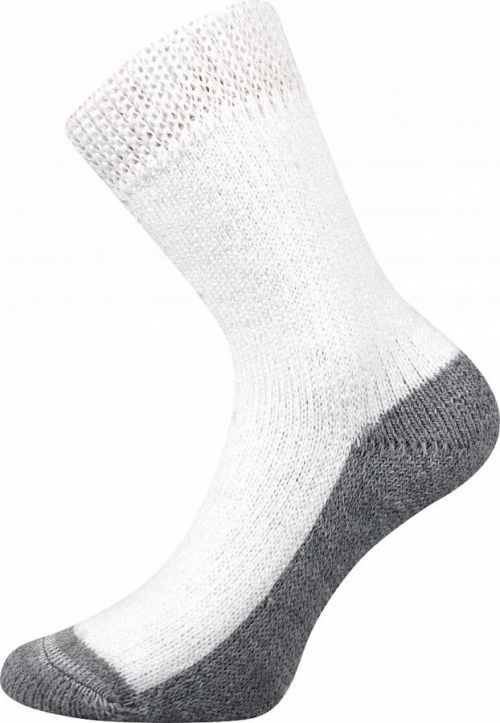 Teplé ponožky Boma bílé (Sleep-white) S