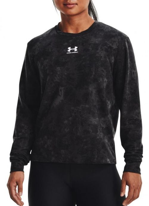 Mikina Under Armour Rival Terry Print Crew-BLK