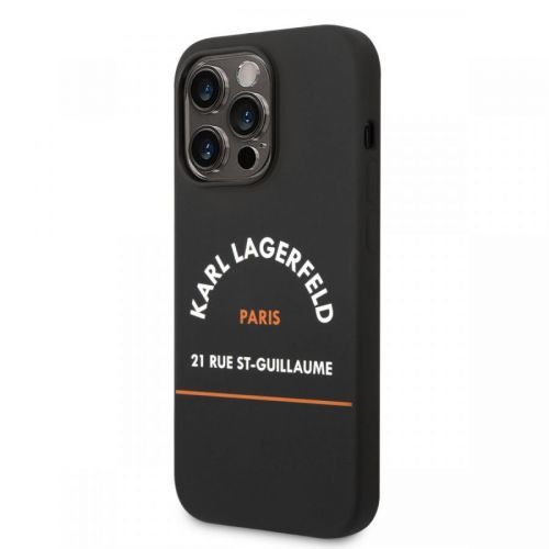 Karl Lagerfeld Rue St Gullaume Zadní Kryt pro iPhone 14 Pro Max Black