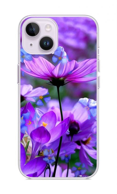 Kryt TopQ iPhone 14 Rozkvetlé květy 81936
