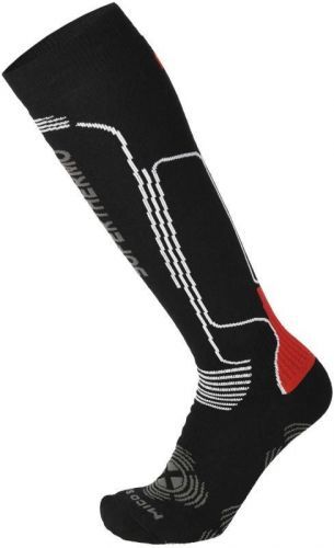 Mico Heavy W. superthermo primaloft ski socks - nero rosso 38-40