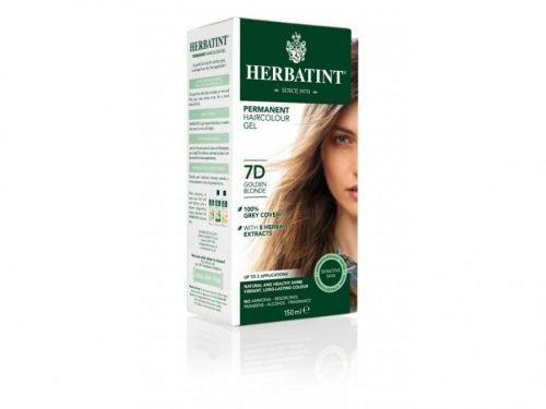HERBATINT HERBATINT 7D zlatavá blond permanentní barva na vlasy 150 ml
