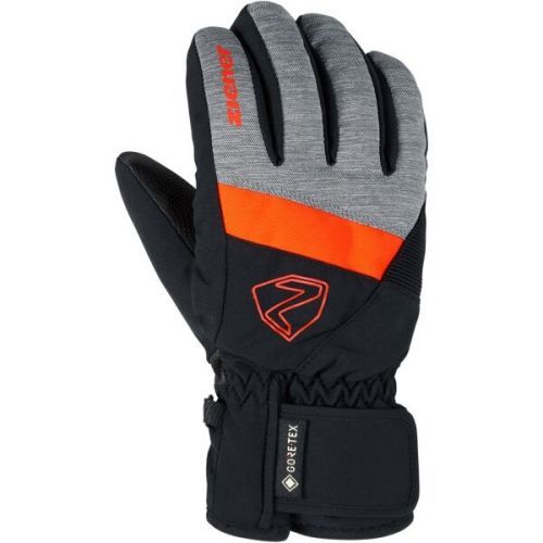 Ziener LEIF GTX JUNIOR Dětské lyžařské rukavice, černá, velikost 6