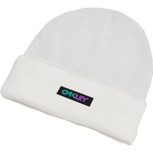 Oakley B1B GRADIENT PATCH BEANIE Zimní čepice, bílá, velikost os