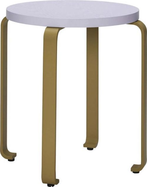 Hnědo-modrá stolička z jasanového dřeva Smile - Hübsch
