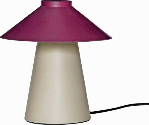 Fialovo-béžová kovová stolní lampa Chipper - Hübsch