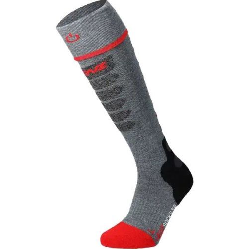 Lenz HEAT SOCK 5.1 TOE CAP SLIM Vyhřívané podkolenky, šedá, velikost 31-34