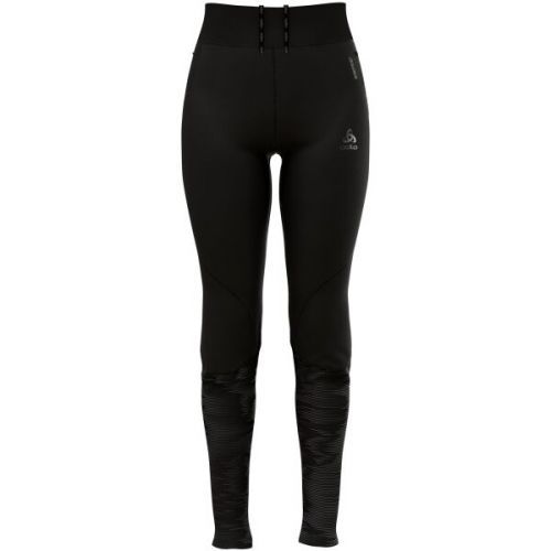 Odlo W ZEROWEIGHT WARM REFLECTIVE TIGHTS Dámské běžecké legíny, černá, velikost S