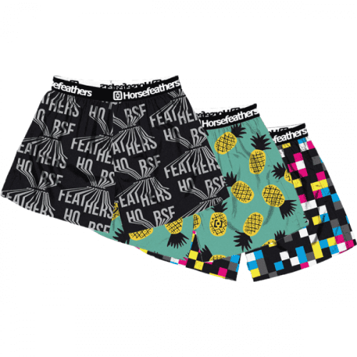 Horsefeathers FRAZIER 3PACK BOXER SHORTS Pánské boxerky, mix, velikost S