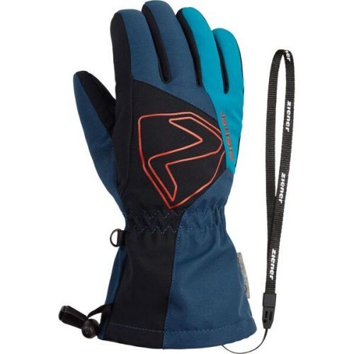 Ziener LAVAL AS® AW JUNIOR Dětské lyžařské rukavice, tmavě modrá, velikost 6.5