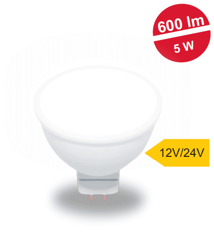 LED21 LED žárovka MR16 5W 12V/24V