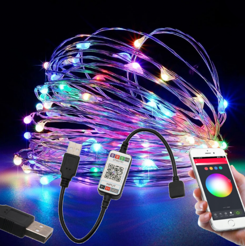 Berge LED světelný řetěz - RGB MULTICOLOR - USB - SMART