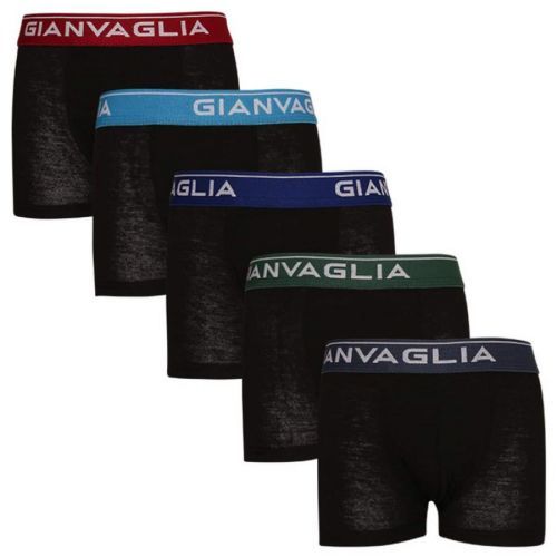 5PACK children's boxer shorts Gianvaglia black (026)
