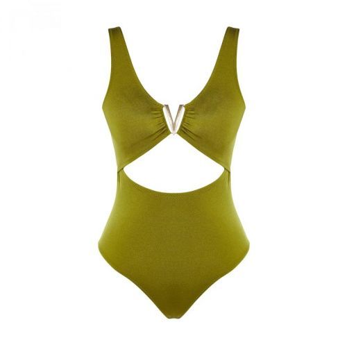 Trendyol Khaki Accessory Detailed Swimsuit