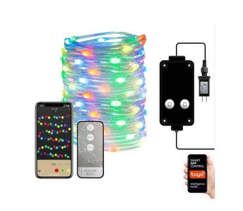 Neo  NEO 07736L-LED RGB Stmívatelný vánoční pásek 8,4W/230V 16m IP44 Wi-Fi Tuya