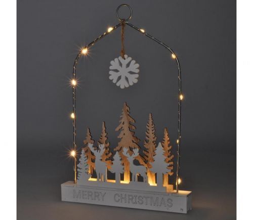 1V249 - LED Vánoční dekorace LED/2xAA les s jeleny