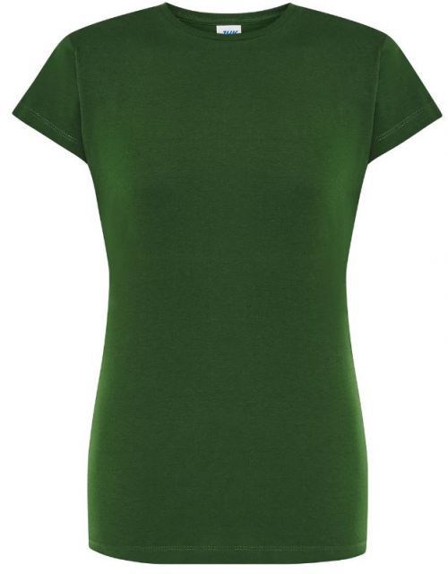 Dámské tričko JHK Regular Lady Comfort - tmavě zelené, XXL