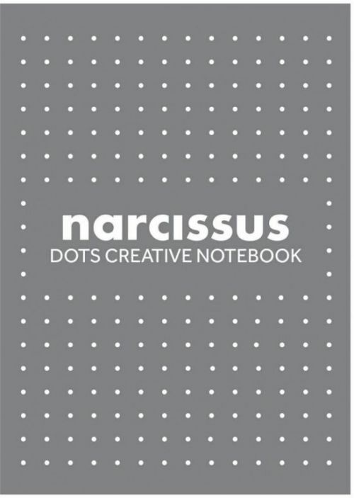 Zet servis Blok A4 - Narcissus Dots - 80 lisů - šedý - 04309