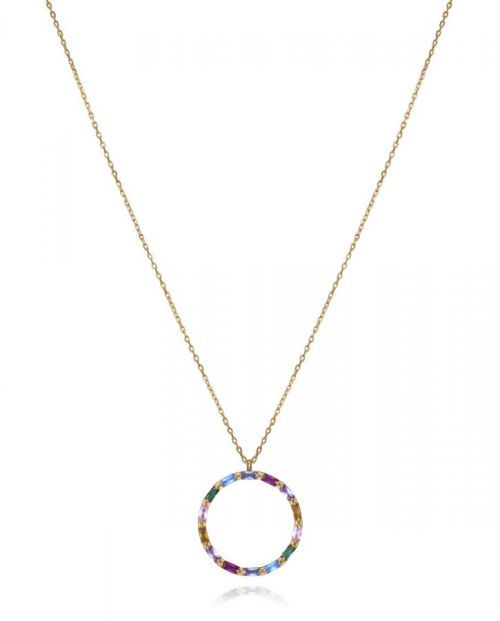 Viceroy Nádherný pozlacený náhrdelník se zirkony Elegant 13089C100-39