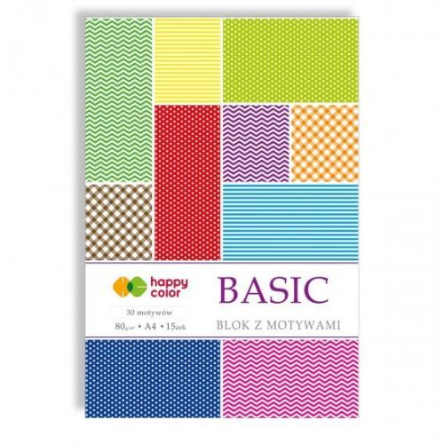 Happy Color Papíry s motivem A4 - 15 listů - Basic - 306456