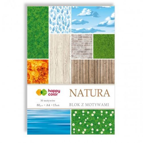 Happy Color Papíry s motivem A4 - 15 listů - Natura - 306460
