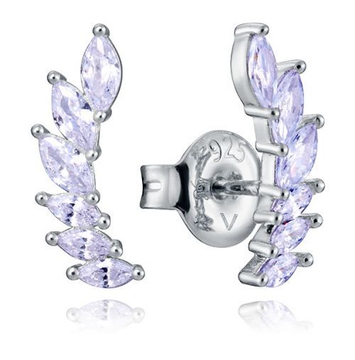 Viceroy Třpytivé podélné náušnice se zirkony Trend 13081E000-30