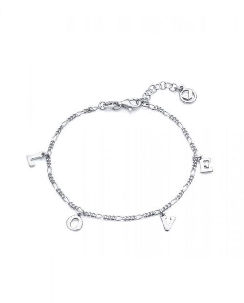 Viceroy Romantický stříbrný náramek LOVE Trend 1335P000-08