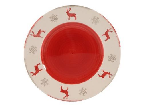 HIT Vánoční keramický hluboký talíř 21cm sob