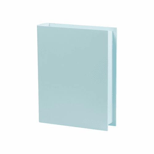 FK Dřevěná krabička ve tvaru KNIHY - 21x17x4,5 cm, Modrá