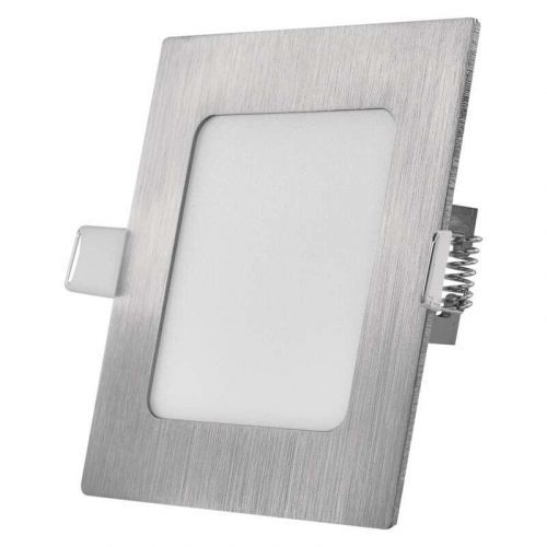 EMOS LED podhledové svítidlo NEXXO stříbrné, 12 x 12 cm, 7 W, teplá/neutrální bílá ZD2223 Teplá bílá