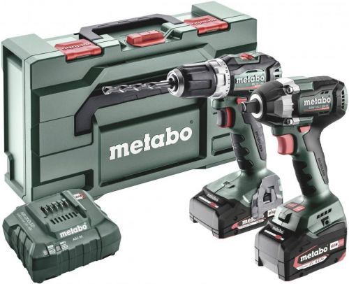 Metabo BSLBL plus SSWLT300BL 685202000 aku vrtací šroubovák, aku rázový utahovák  18 V 5.2 Ah Li-Ion akumulátor akumulátor, vč. nabíječky