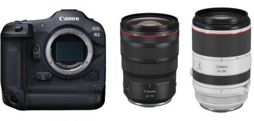 Canon EOS R3 + RF 24-70 mm f/2,8 + RF 70-200 mm f/2,8 L IS USM