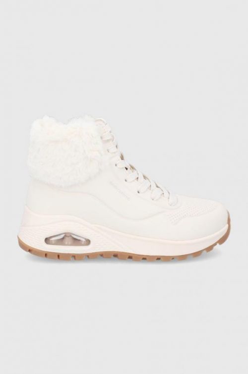 Sněhule Skechers krémová barva