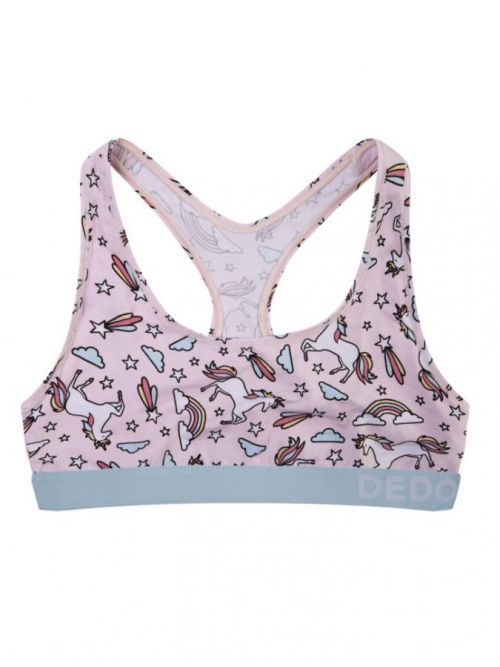 Veselá dámská podprsenka Dedoles Duhový jednorožec (GMWB204) XL
