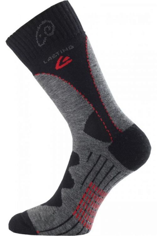 Lasting TWA 809 šedá merino ponožky Velikost: (42-45) L