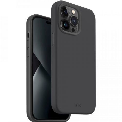 UNIQ Lino MagClick silikonový kryt iPhone 14 Pro Max šedý