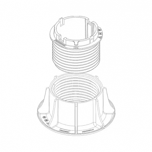 CLICK SYTÉM Úzká podkladová patka výškově stavitelná 9247, 65 - 105 mm, TWINSON