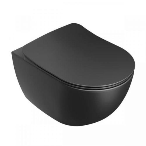 Wc závěsné Ravak Uni Chrome RimOff zadní odpad černé X01794