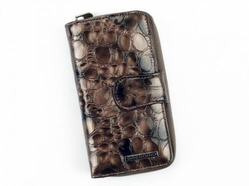 Extravagantní dámská kožená peněženka Voki, šedá