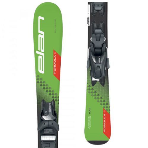 Elan FORMULA S QS+EL 4.5 Dětské sjezdové lyže, zelená, velikost 120