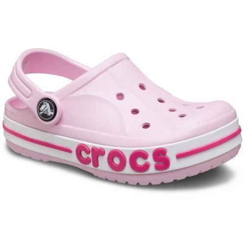 Crocs BAYABAND CLOG K Dětské pantofle, růžová, velikost 33/34