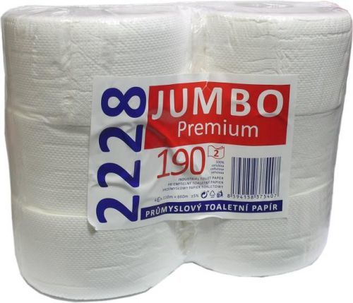 Toaletní papír JUMBO Premium 190 6 rolí