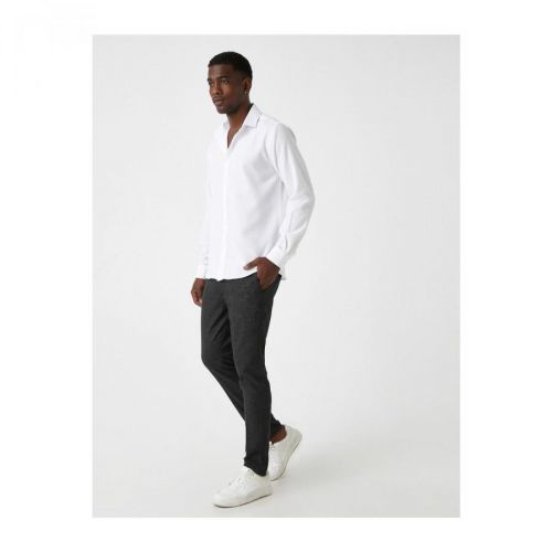 Koton Basic Woven Trousers Buttoned