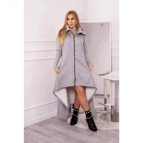 Insulated dress with longer sides gray