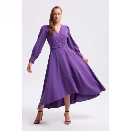 Gusto Long Dress - Purple